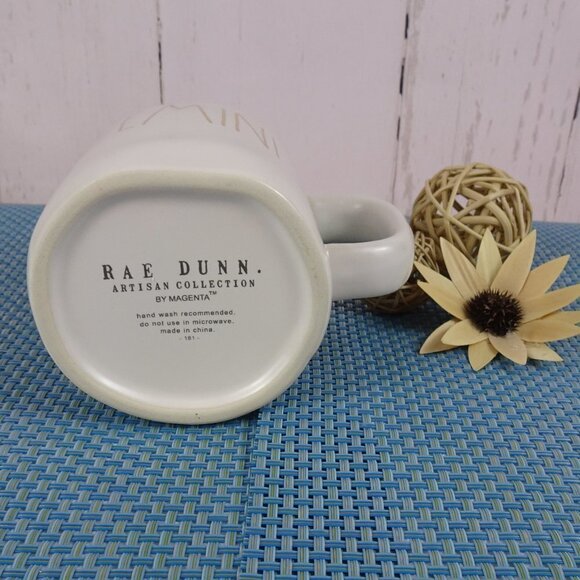 New RAE DUNN "GEMINI" Zodiac Sign Coffee Mug Farmhouse Constellation - Picture 4 of 6